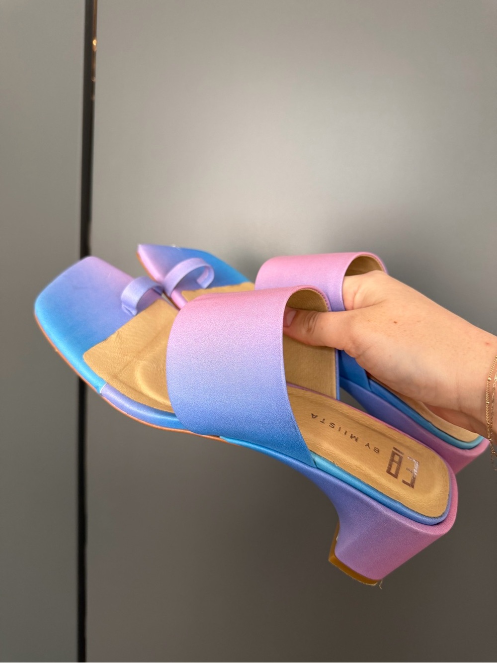 Miista Malia Pink & Purple Sandals